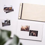 dřevěné fotoalbum